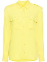 MSGM chemise à col italien - Jaune