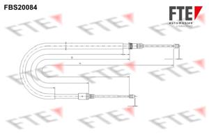 Trekkabel, parkeerrem FTE, u.a. für Renault