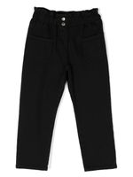 Stella McCartney Kids pantalon élastiqué à patch logo - Noir - thumbnail