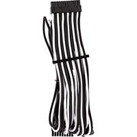 Corsair Premium kabel, 24 pin, ATX, type 4 (generatie 4-serie), met ommanteling, wit/zwart