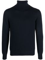 Tagliatore roll-neck wool jumper - Bleu - thumbnail