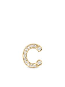 Sophie Bille Brahe puce d'oreille Petite C en or 18ct