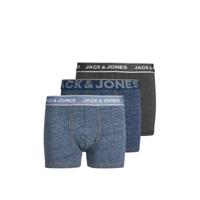 JACK & JONES JUNIOR boxershort - set van 3 donkerblauw