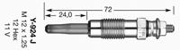 Gloeibougie D-Power NGK, Spanning (Volt)11V, u.a. für BMW, Alfa Romeo, Mercedes-Benz, Opel, Ford, Renault, Citroën, Peugeot, Talbot, Fiat, Lancia, Sea