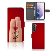 Samsung Galaxy S21 Plus Wallet Case met Pasjes Liefde - Origineel Romantisch Cadeau - thumbnail