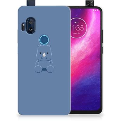 Motorola One Hyper Telefoonhoesje met Naam Baby Rhino