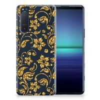 Sony Xperia 5II TPU Case Gouden Bloemen