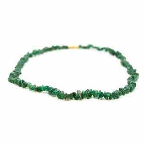 Edelsteen Splitketting Groene Jade (45 cm)