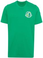 Moncler t-shirt en coton à logo imprimé - Vert - thumbnail