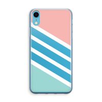 Strepen pastel: iPhone XR Transparant Hoesje - thumbnail