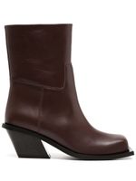 GIABORGHINI bottines Blondine 75 mm en cuir - Marron