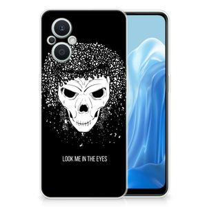 Silicone Back Case OPPO Reno8 Lite Skull Hair