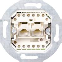 GIRA 019000 UAE-, IAE-, ISDN-contactdoos Inzetstuk Standaard 55, E2, Event Clear, Event, Event Opaque, Esprit, ClassiX, System 55