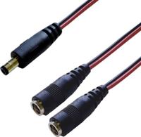 BKL Electronic 075917 DC-verdeler laagspanningsstekker - DC-koppeling 5,5 mm 2,5 mm 0,30 m 1 st. Single