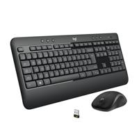 Logitech MK540 Geavanceerde Draadloze Toetsenbord en Muis Combi, Morsbestendig, Sneltoetsen, Plug & Play, QWERTY indeling, zwart, 1 stuk