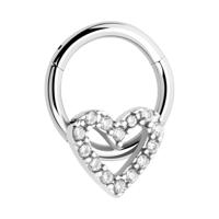 Hinged Segment Ring Chirurgisch staal 316L Piercingringen - thumbnail