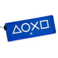 PlayStation Light Up bureaumat, officieel gelicentieerde toetsenbord- en muismat, voor kantoor, oplichtende grote muismat voor gameconfiguratie | Paladone