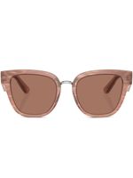 Dolce & Gabbana Eyewear lunettes de soleil à monture papillon - Marron