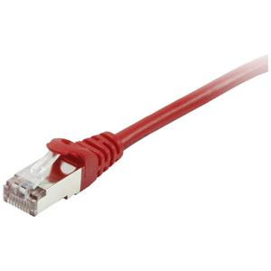 Equip 605527 RJ45 Netwerkkabel, patchkabel CAT 6 S/FTP 0.50 m Rood Vergulde steekcontacten 1 stuk(s)