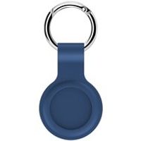 AirTag case shock series - siliconen sleutelhanger met ring - donkerblauw