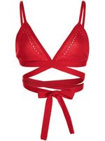 Kiki de Montparnasse soutien-gorge en cachemire - Rouge - thumbnail