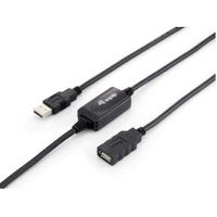 Equip 133310 USB-kabel 10 m USB 2.0 USB A Zwart - thumbnail