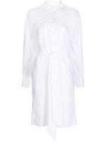 Merlette robe Crescent à taille nouée - Blanc