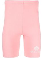 Sporty & Rich logo-print cycling shorts - Rose - thumbnail