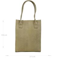 DSTRCT DSTRCT - Shopper sand Beige Leer Shoppers