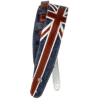D'Addario 25PRL03 leren gitaarband Union Jack D'Addario 25PRL03 leren gitaarband Union Jack