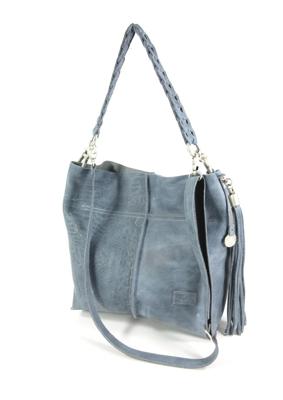 Handgemaakte leren handtas #02 Jeans