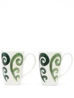 Themis Z lot de deux tasses Athenee Peacock - Vert