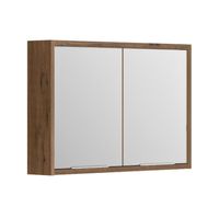 Spiegelkast Allibert Sorento Stopcontact VDE 100x69x17 cm Eik Cognac Allibert