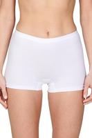 Beeren 2-pack Panty softly - Dames short - Vrouwen onderbroek - ondergoed - katoen - Badstof kruisje - L - Wit