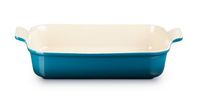 Le Creuset Ovenschaal Heritage - Deap Teal - 32 x 24 cm / 4 liter - thumbnail