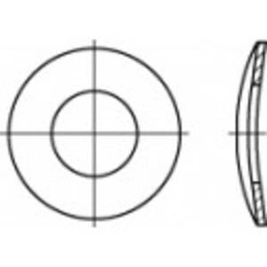 TOOLCRAFT 105898 Veerschijven Binnendiameter: 21 mm DIN 137 Verenstaal 100 stuk(s)