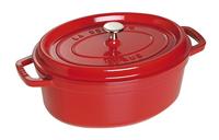 STAUB Gietijzeren braad/cocotte, ovaal 29 cm, 4,25 L, kersenrood