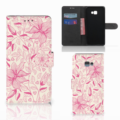 Samsung Galaxy J4 Plus (2018) Hoesje Pink Flowers Samsung Galaxy J4 Plus (2018) Hoesje Pink Flowers