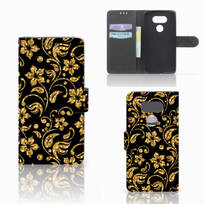 LG G5 Hoesje Gouden Bloemen