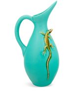 Bordallo Pinheiro vase 'Jarro Com Lagartixa' - Vert