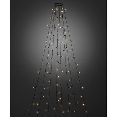 Konstsmide 6320-810 Kerstboomverlichting Boom Buiten Energielabel: F (A - G) werkt op het lichtnet Aantal lampen 240 LED Barnsteen Verlichte lengte: 2.4 m