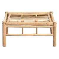 Hocker Tarifa bamboe - naturel - 35x73x73 cm - Leen Bakker