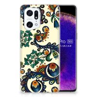 Siliconen Hoesje OPPO Find X5 Pro Barok Flower