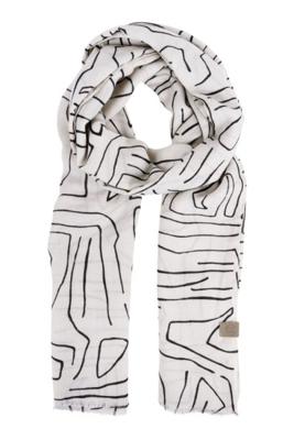 Zusss sjaal met safariprint zand Zusss sjaal met safariprint zand