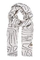 Zusss sjaal met safariprint zand