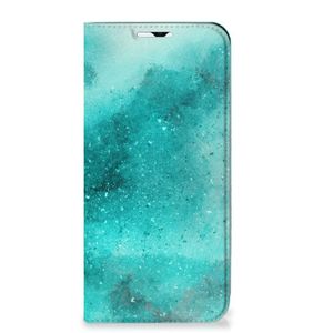 Bookcase Samsung Galaxy A23 Painting Blue