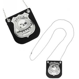 Politie ketting met badge volwassenen