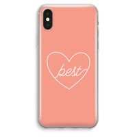 Best heart: iPhone XS Max Transparant Hoesje