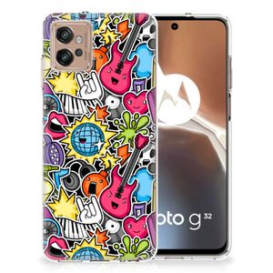 Motorola Moto G32 Silicone Back Cover Punk Rock