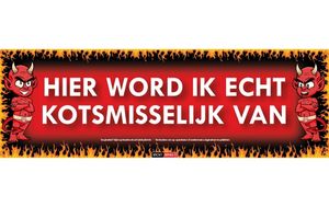 Hier word ik echt kotsmisselijk van Sticky Devil sticker